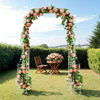 Garden Rose Archway Metal Trellis for Climbing Plants Outdoor Decor