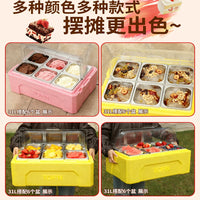 TOPN EPP Insulated Food Delivery Box with Acrylic Lid for Commercial Use