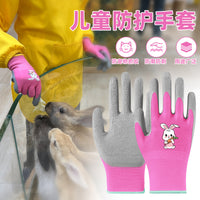 Kids' Outdoor Gardening & Pet Handling Gloves - Anti-Slip, Puncture-Resistant, Wear-Resistant