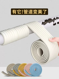 Artificial Plant Vine Wrap for Pipes and Wires, Decorative Cover for Exposed Plumbing, HVAC, and Gas Lines
