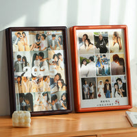 Rounded Corner Solid Wood Photo Frame for DIY Art Display