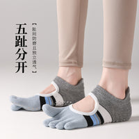 Professional Non-Slip Yoga Pilates Toe Socks for Strength Training & Dance