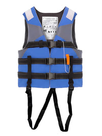 High Buoyancy Life Vest with Crotch Strap & Whistle for Adults & Kids - Professional Boating, Flood Control, Fishing