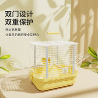 Parrot Travel Cage, Large Space Bird Carrier for Cockatiels and Peonies, Portable Transport Cage