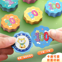 Kids Reward Incentive Cards for Learning & Chores, Double-Sided Point Tracking, 100-Pack