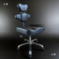 Adjustable Swivel Salon Stool with Footrest for Office, Beauty, and Hairdressing