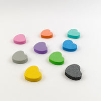 Mini Heart-Shaped Double-Sided Nail File Sponge Block for Manicure Polishing