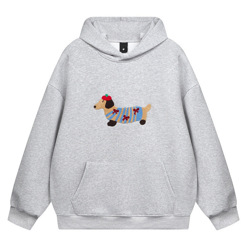 Dachshund Print Hoodie for Men and Women, Loose Fit, Autumn/Winter