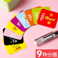Student Reward Point Cards for Kindergarten and Primary School Learning Motivation