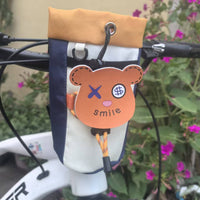 Bicycle Handlebar Bag, Mountain Bike Front Frame Storage Bag with Water Bottle Holder, Portable Cycling Accessories Pouch