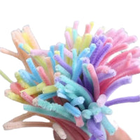 Chenille Stems Pipe Cleaners DIY Craft Kit for Kids, Assorted Colors Glitter Fuzzy Sticks for Art Projects