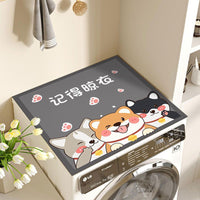 Cartoon Diatomaceous Earth Appliance Mat for Washing Machine, Microwave, Refrigerator - Absorbent & Dustproof