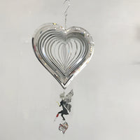 Angel Heart Wind Chime for Indoor Outdoor Garden Patio Decor
