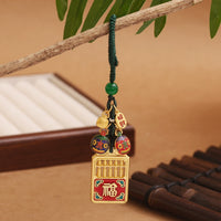 Lucky Abacus Pixiu Keychain for Wealth and Good Fortune, Car and Bag Charm