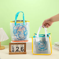 Kids Portable Waterproof PVC Beach Swim Bag with Cartoon Design