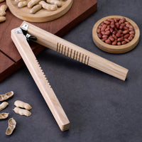 Wooden Peanut Sheller and Nut Cracker Tool for Home Use