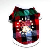 Christmas Pet Fleece Sweatshirt with White Fur Trim for Dogs