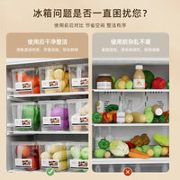 Food Grade Refrigerator Storage Bins with Handle for Fruits, Vegetables, and Eggs