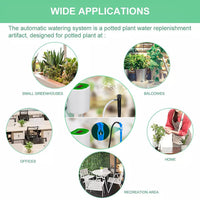 Smart Automatic Plant Watering System with Timer for Potted Plants and Home Greenery
