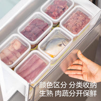 Food Grade PP Refrigerator Storage Containers with Lids - Microwave Safe Freezer Organizer for Meat and Food Prep