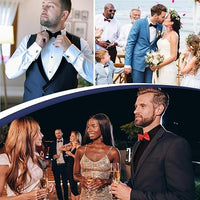 Men's French Cuff Slim Fit White Dress Shirt with Wing Collar for Weddings & Formal Events