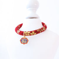 Pet Collar with Bell for Cats and Small Dogs, Adjustable Lucky Charm Necklace