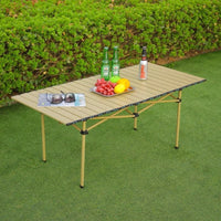 Portable Folding Camping Table with Storage Bag, Outdoor Picnic Dining Table