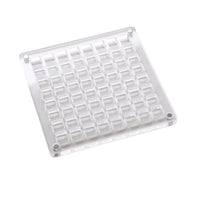 Acrylic Shell Jewelry Storage Box with Dividers for Small Pendants and Gold Beads