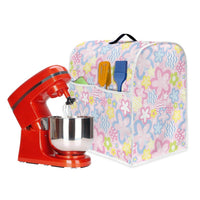 Dustproof Stand Mixer Cover with Floral Print for Kitchen Appliances