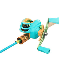 Macaron Ultralight UL Fast Action Solid Carbon Lure Fishing Rod Set