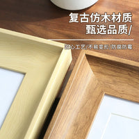 American Retro Style Empty Picture Frame for Wall Mounting, Art Display, and Children's Artwork