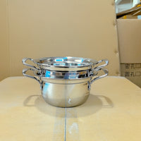 Individual Stainless Steel Shabu-Shabu Hot Pot for Commercial Use, Induction Compatible