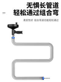 Drain Clog Remover Tool for Kitchen and Toilet Pipes, Manual Hand-Crank Drain Cleaner