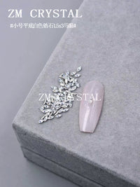 Zircon Flatback Nail Art Rhinestones - Mini White Heart & Star Shaped Gems for Manicure Decoration