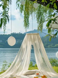 Outdoor Portable Dome Mosquito Net for Camping & Picnics, Hanging Canopy for Beds, Insect Protection