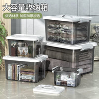 Clear Stackable Storage Bins with Lids for Clothes, Toys, and Snacks