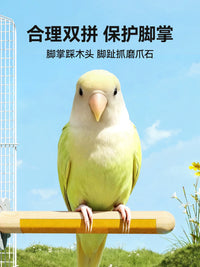 Parrot Grinding Claw Perch Sanded Wood Stand Stick Budgie Peony Sun Conure Toy Chew Rod Bird Cage Accessories