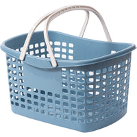 Large Capacity Plastic Shopping Basket with Handles for Supermarket and Grocery