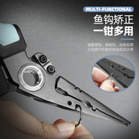 Multifunctional Stainless Steel Fishing Pliers with Line Cutter and Hook Remover for Lure Fishing