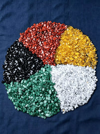 Natural Five-Color Crystal Gravel Treasure Basin Ornament for Home Decor and Demagnetization