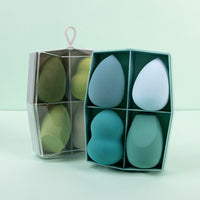 Makeup Sponge Set with Storage Box - Non-Latex Beauty Blenders for Wet & Dry Use