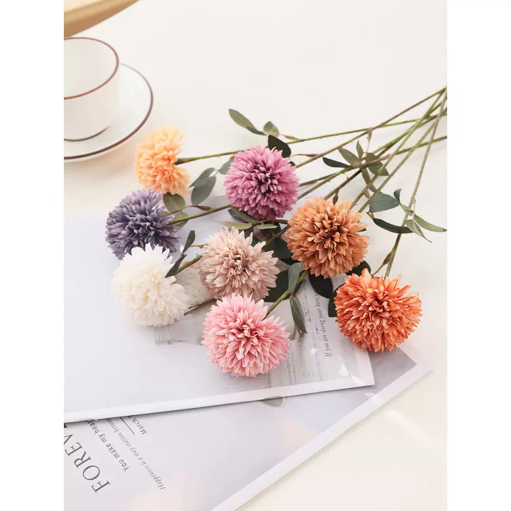 Autumn Chrysanthemum Artificial Flowers for Home Decor and Floral Arrangements