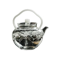 Handmade Decal Heat-Resistant Glass Gaiwan Tea Bowl Set for Kung Fu Tea