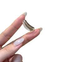 Piezoelectric Crystal Curved Tube Beads for DIY Bracelets and Jewelry Making