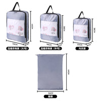 Travel Compression Packing Cubes Set - Large Capacity Portable Organizer Bags for Luggage