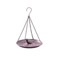 Hand-Painted Hanging Bird Feeder Outdoor Iron Art Bird Bath