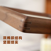 Walnut Wood Picture Frame for Calligraphy and Paintings, Narrow Display Frame with Mortise and Tenon Joints