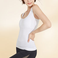 Women's Seamless Shapewear Camisole with Built-in Bra Tummy Control Tank Top