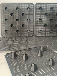 Planter Box Drainage Grid Mat for Root Rot Prevention - Breathable and Trimmable Plastic Water Barrier