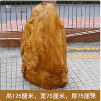 Yellow Hollow Artificial Rock Ornament for Landscaping